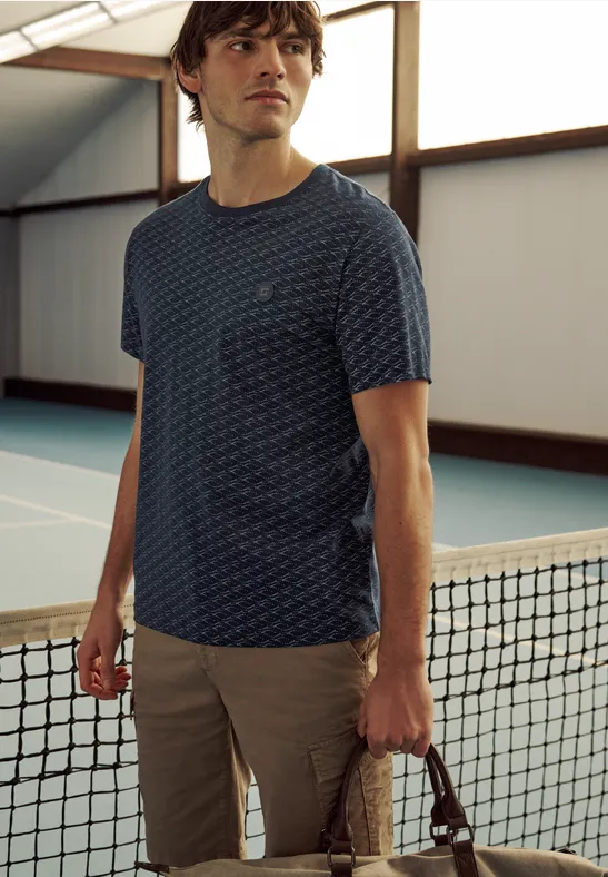 T-Shirt mit grafischem Minimal Print