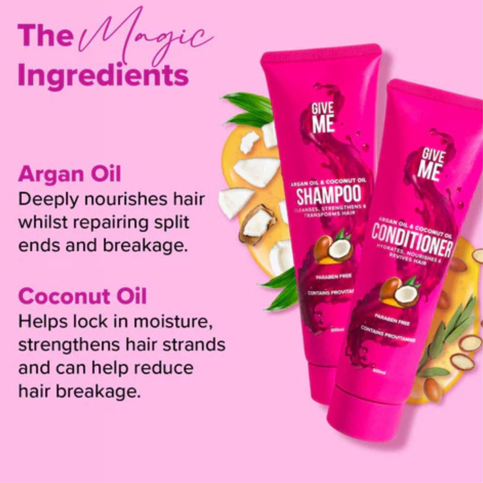 Give Me Shampoo & Conditioner Duo - Argan Oil & Coconut Oil - 300ml