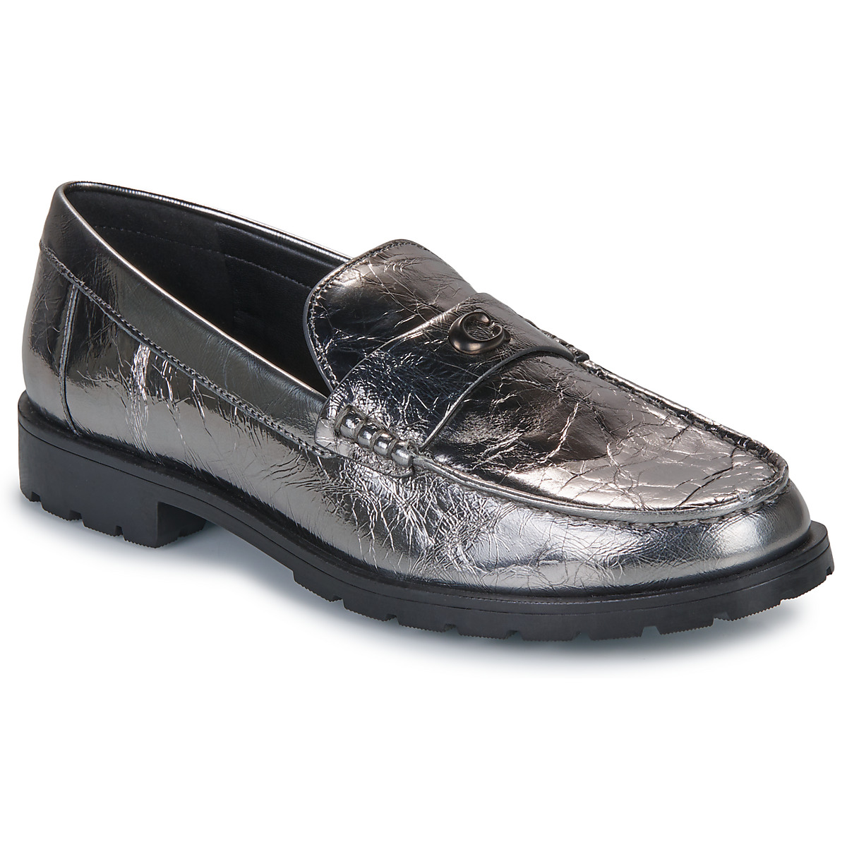 Coach - JOCELYN CRINKLE METALLIC LOAFER - Grey