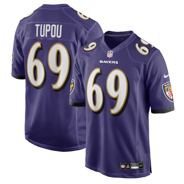 Josh Tupou Baltimore Ravens Nike Team Game Jersey -  Purple