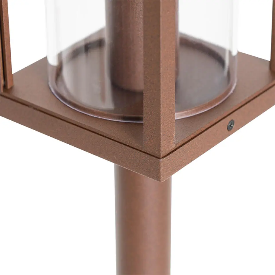 Qazqa wandlamp met bewegingssensor charlois bruin e27