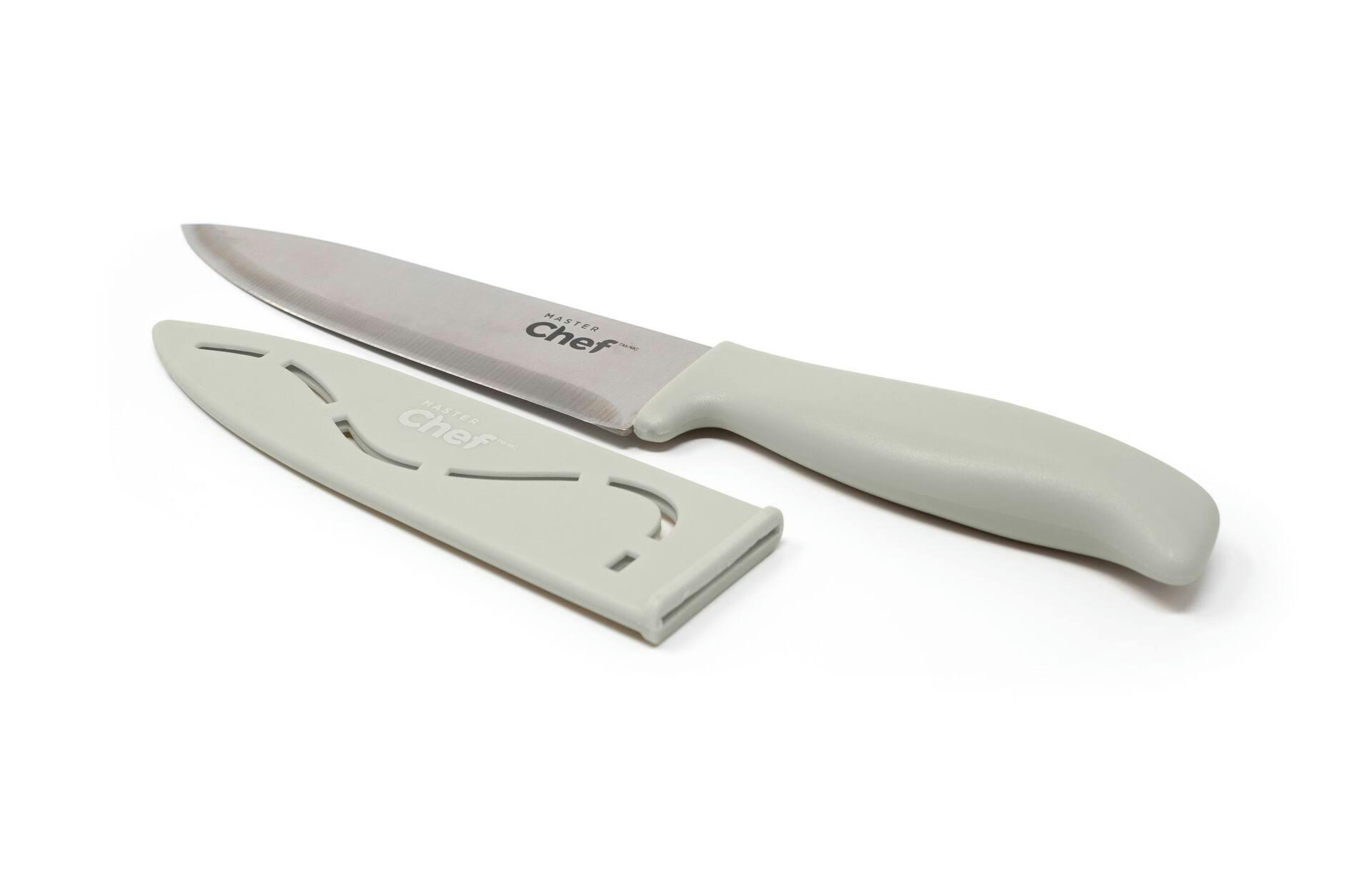 MASTER Chef Stainless Steel Knife with Sheath, 6-in, Assorted Colours