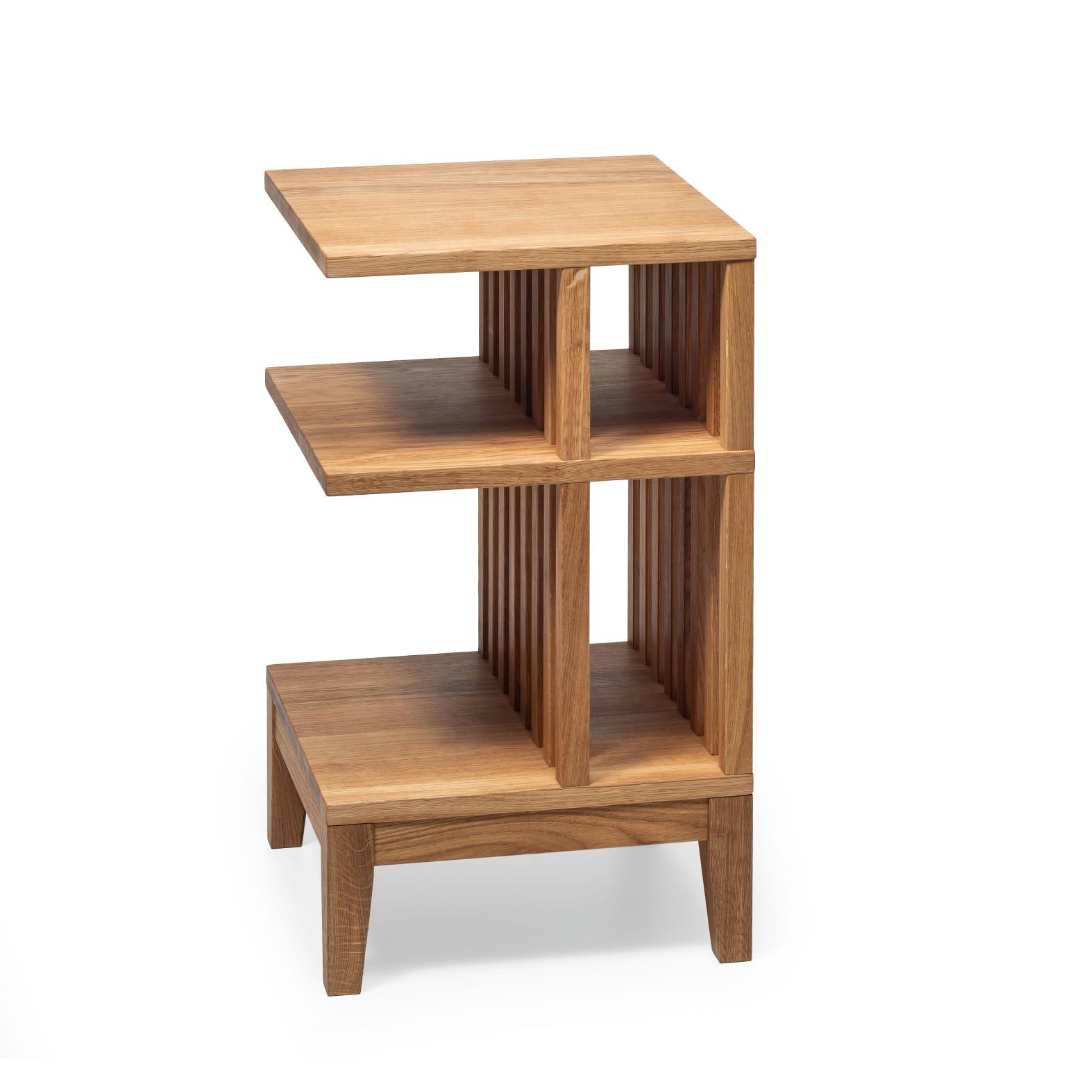 CELINE - Lot de 2 Table de chevet en chêne massif huilé
