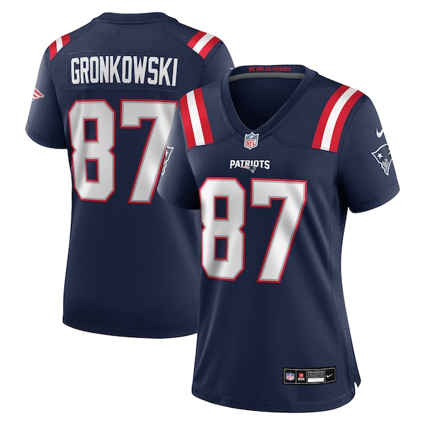 Rob Gronkowski New England Patriots Nike Women's Team Retired Player Game Jersey -  Navy/Red