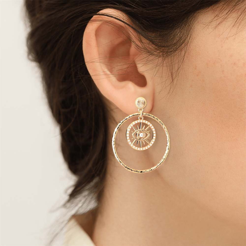 Boucles d'oreilles œil