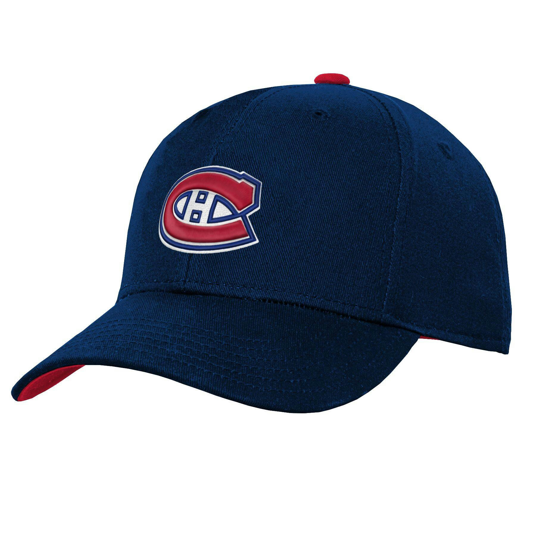 NHL Montreal Canadiens Precurved Snap Adjustable Cap, Youth