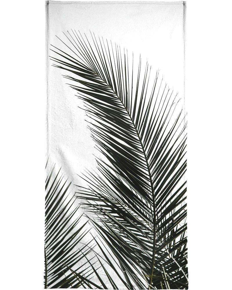 PALM LEAVES 1 - Serviette de plage en éponge-velours en multicolore 90x180