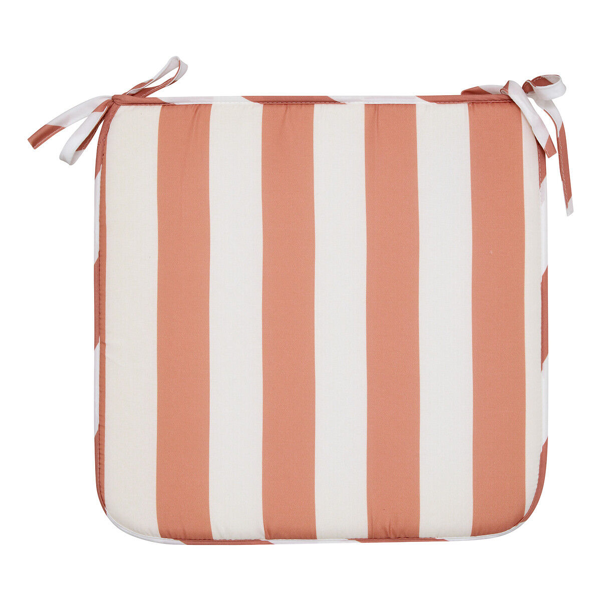 Coxim para cadeira exterior POOLSIDE riscas laranja e branco