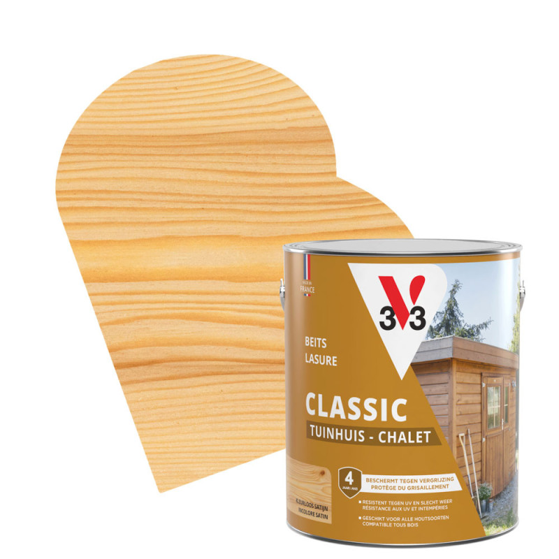 Lasure Chalets incolore satinée 2,5 L V33