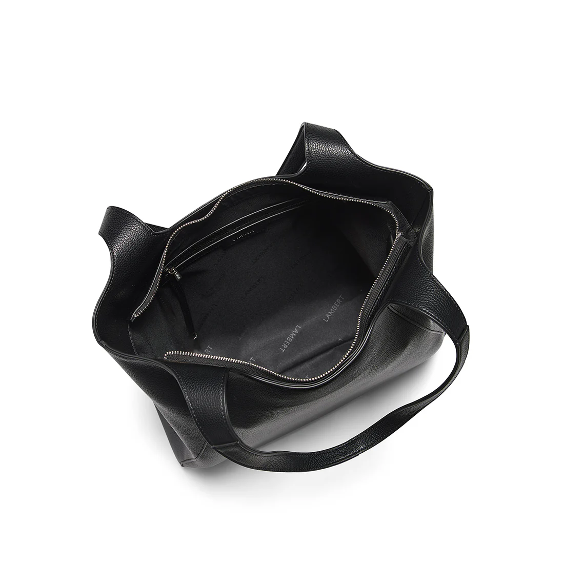 The Stacey – Black Vegan Leather Tote Bag