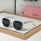 MIU MIU  Mirror leg logo irregular shaped Sunglasses