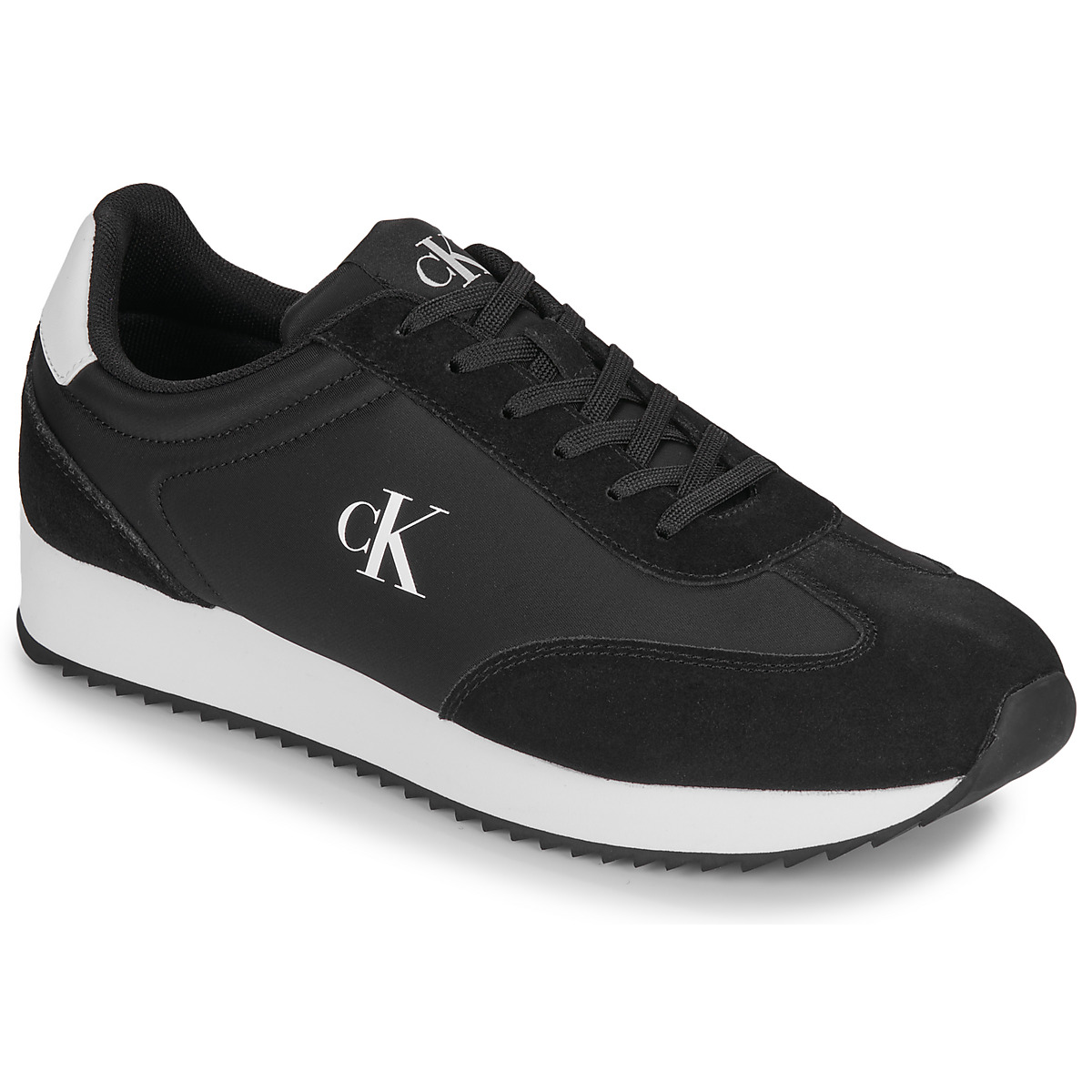 Calvin Klein Jeans - RETRO RUNNER LACE UP NY-SU - Black / White