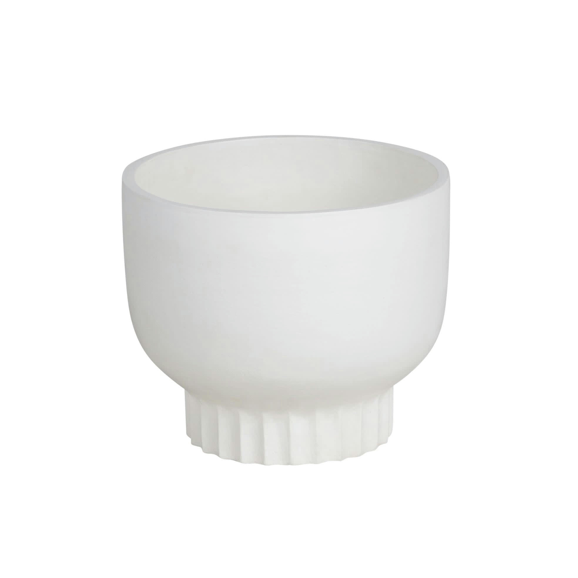 AURIGA - Cache-pot en terre cuite écrue H34