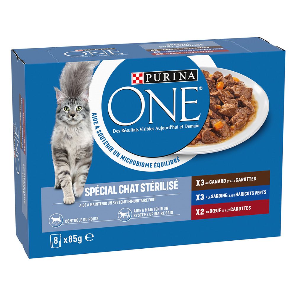 Mixed package PURINA ONE Sterilized cat 8 x 85 g