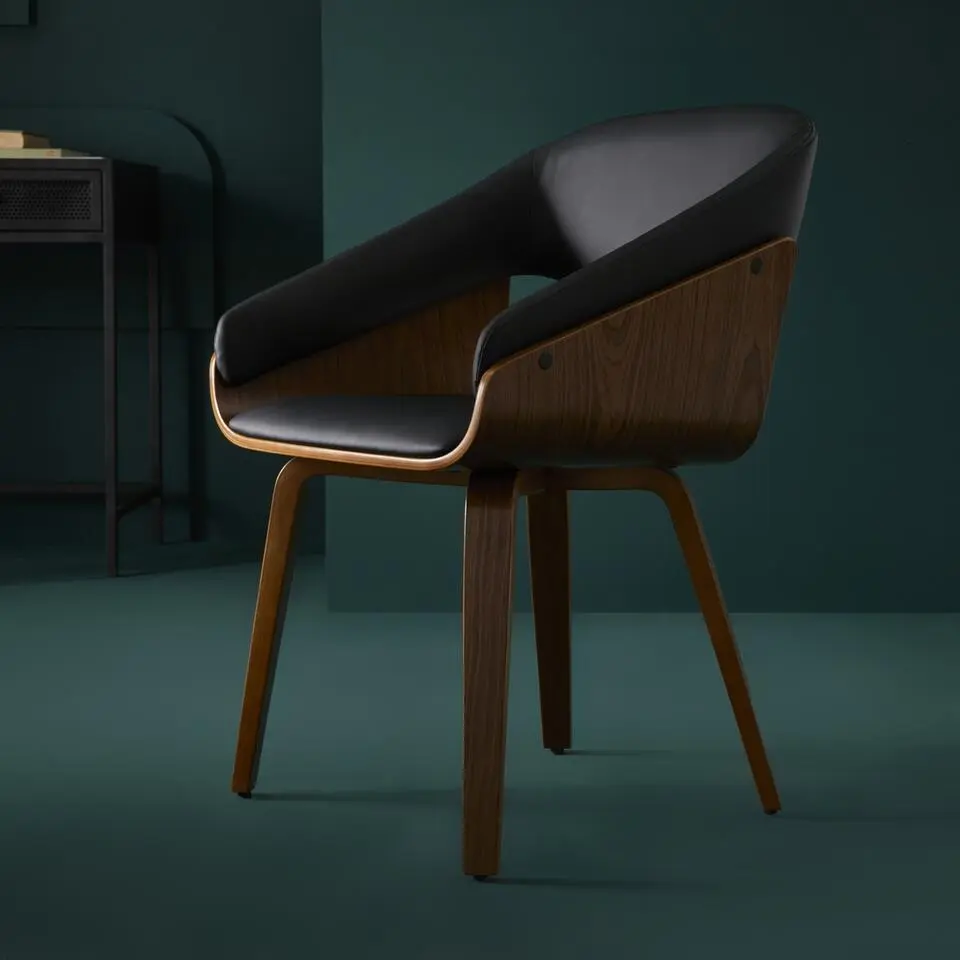 Signature - BRAD Set van 4 stoelen - Zwart - 52,5x53,5x78 cm