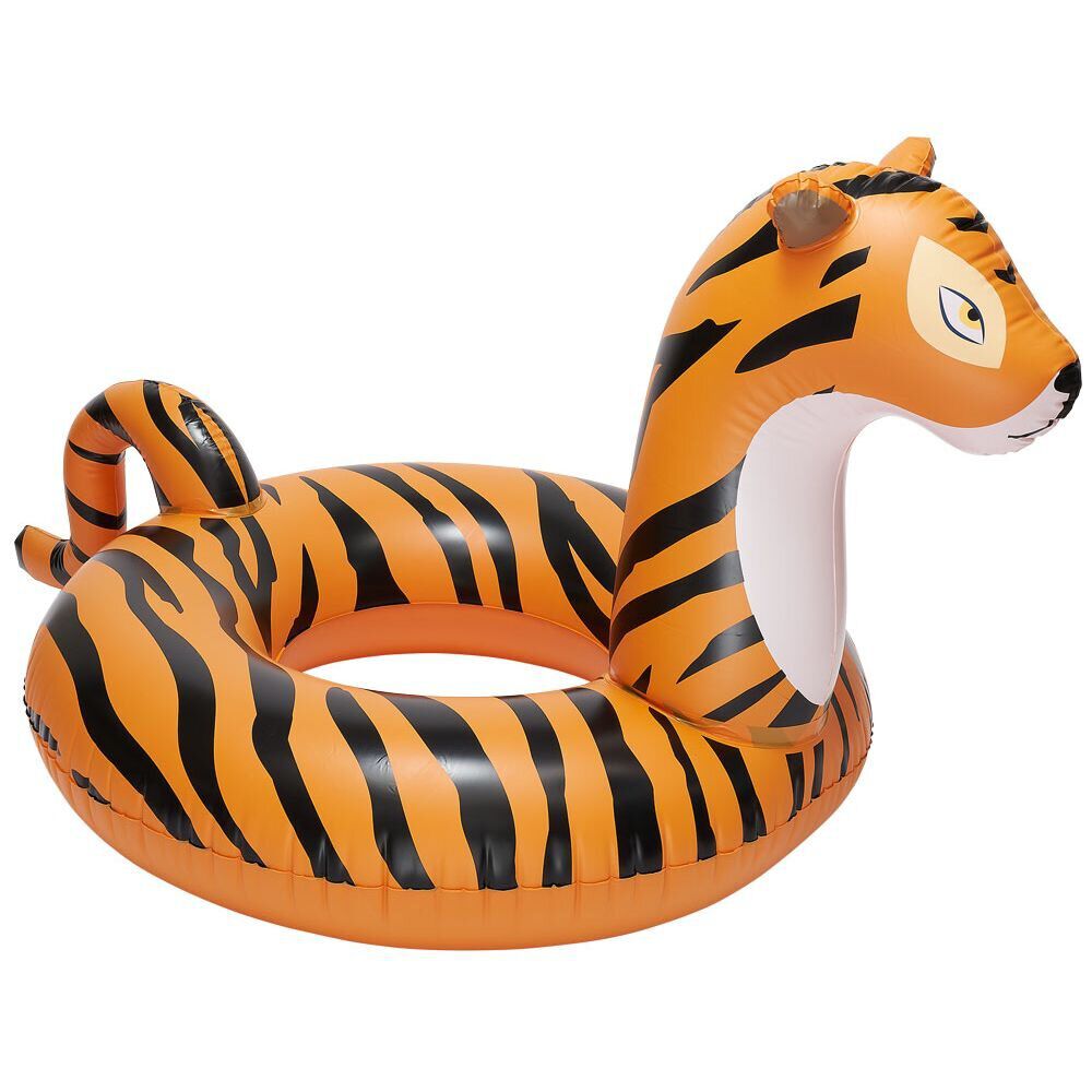 Bouée tigre Funky orange et noir Ø140xH95cm