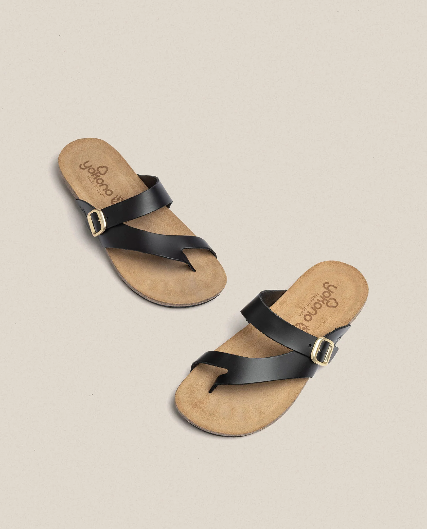 Sandalia plana Ibiza 013 negro