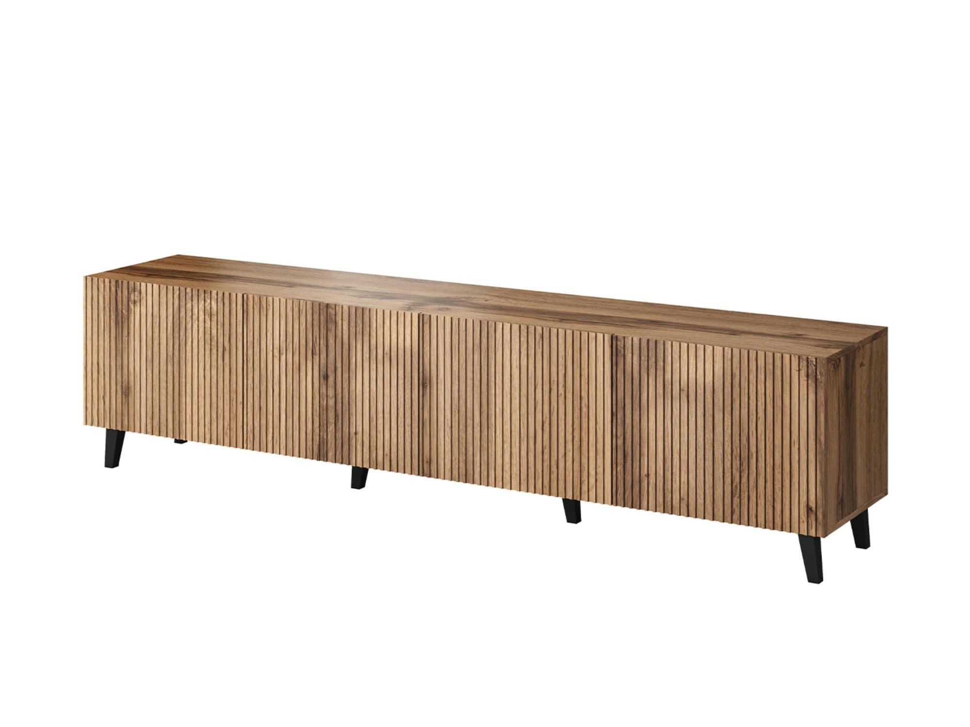 COME - Meuble TV style contemporain 200 cm bois