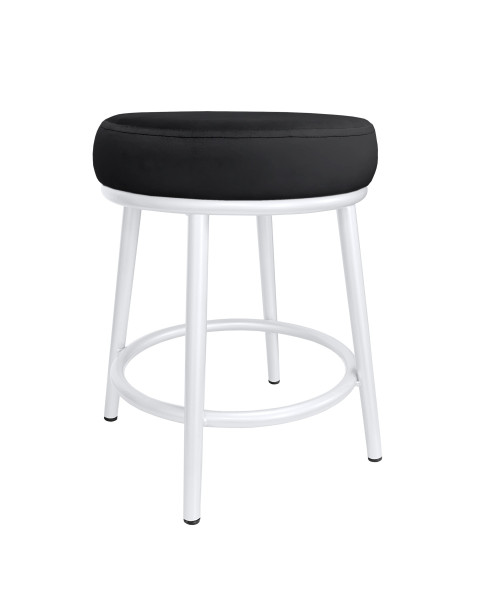 Taboret Ben tkanina Welur stelaż metalowy STOŁEK LOFT