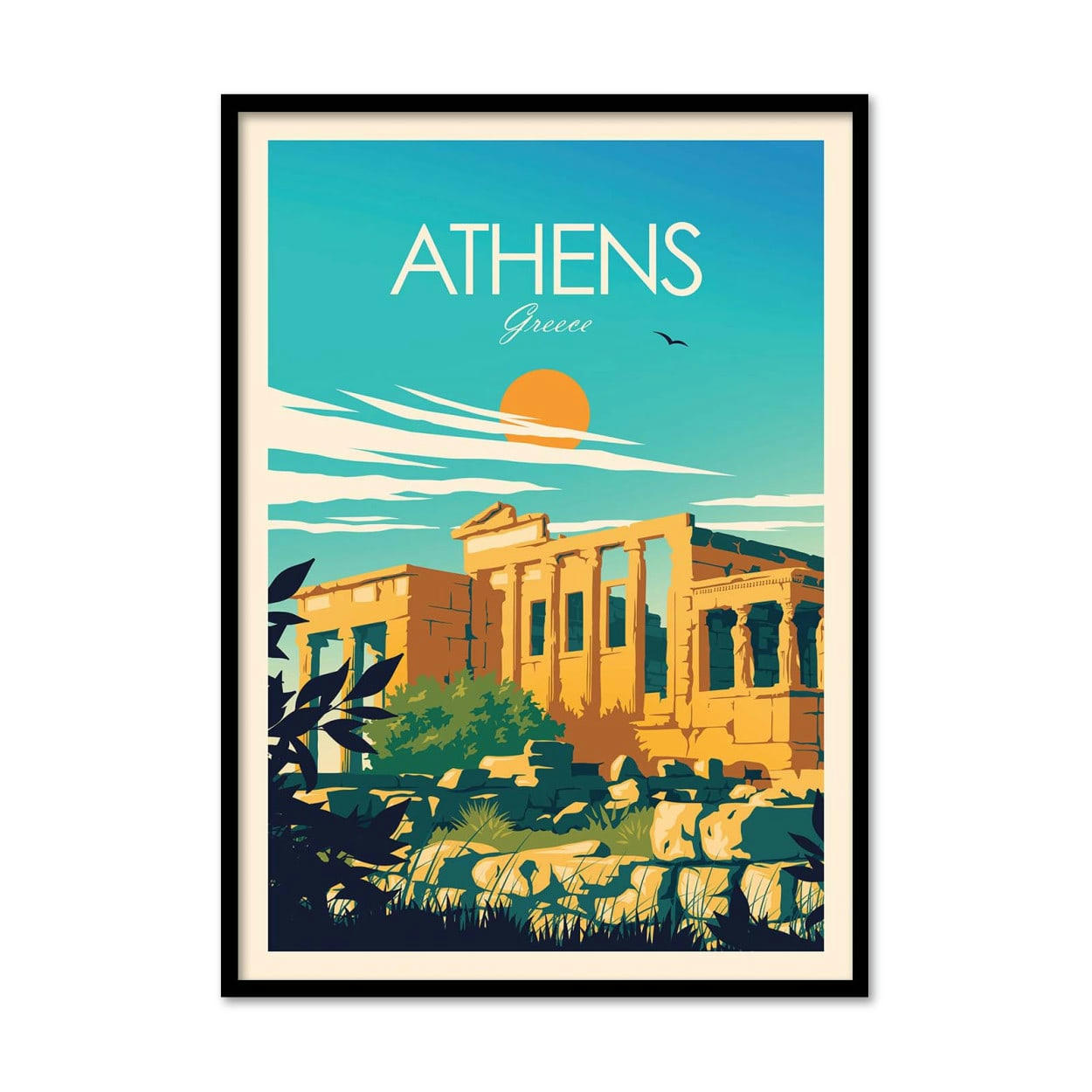 STUDIO INCEPTION - ATHENS - STUDIO INCEPTION - Affiche d'art 30 x 40 cm
