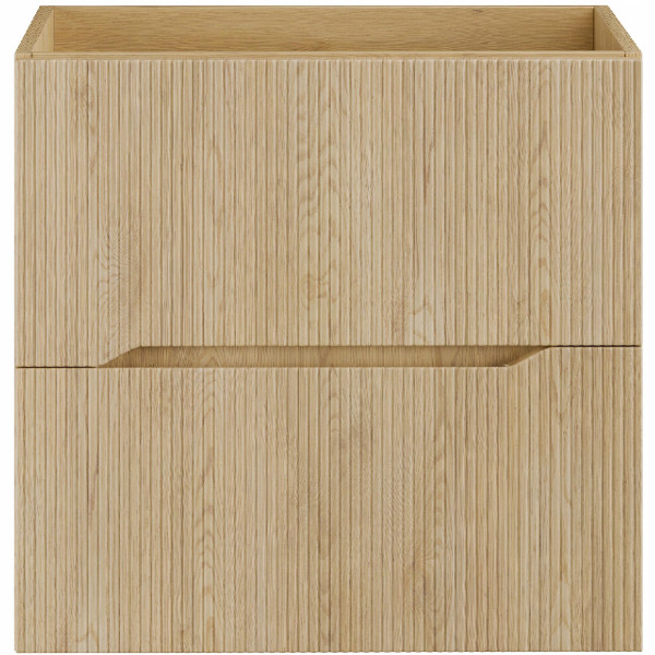 Ryflowana szafka pod umywalkę 60 cm NORDIC CREMONA 82-60 DĄB CREMONA