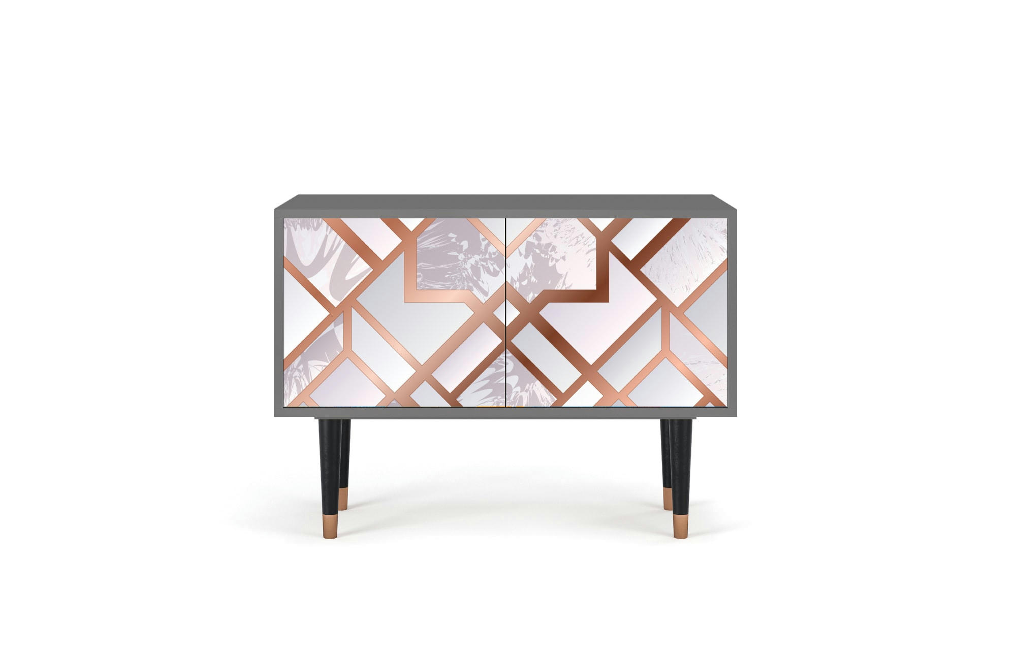 PASTEL FAIRYTALE - Buffet bas  rose clair 2 portes L 94 cm