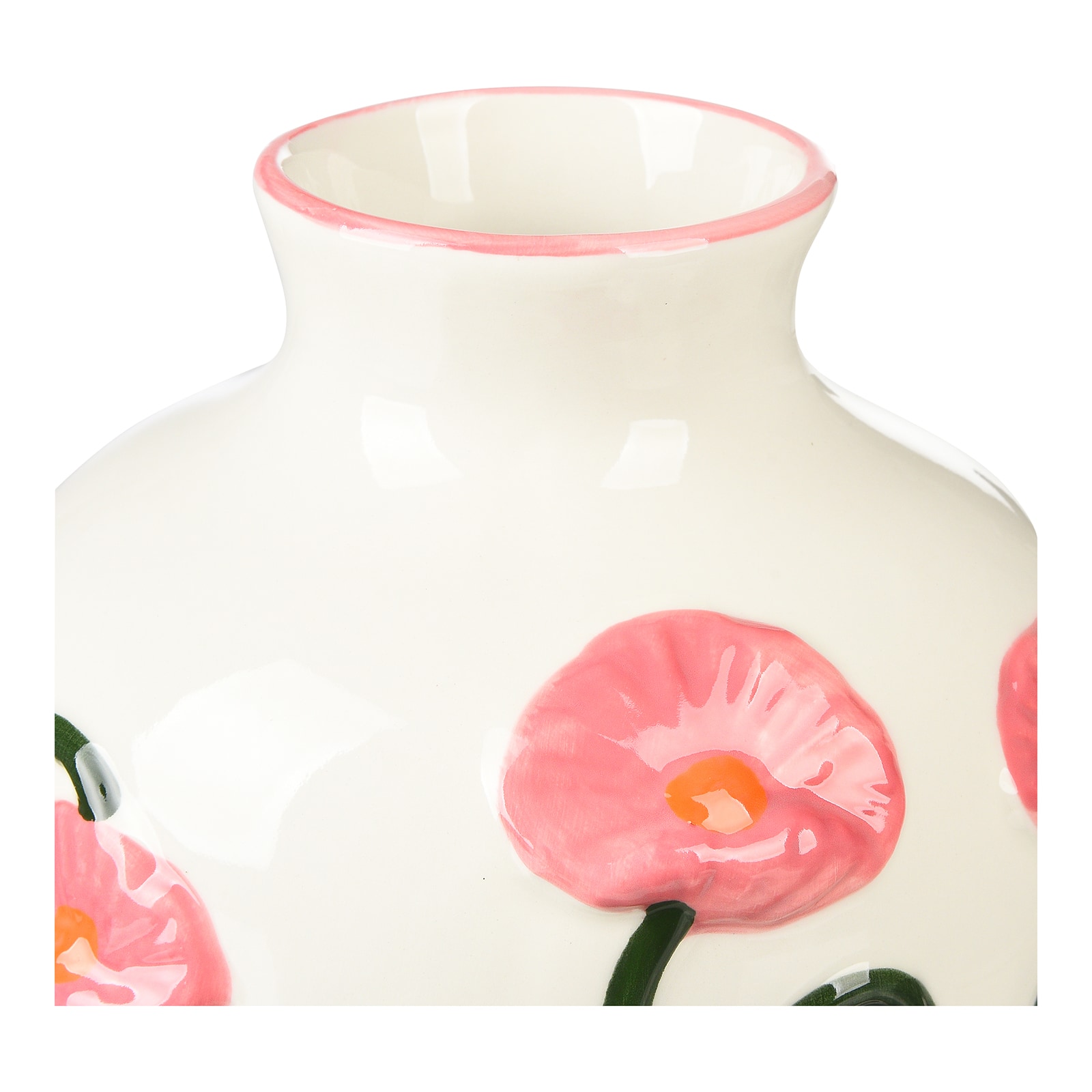 Vase Mohnblume Rosa, ⌀ 17 cm, H 235 mm