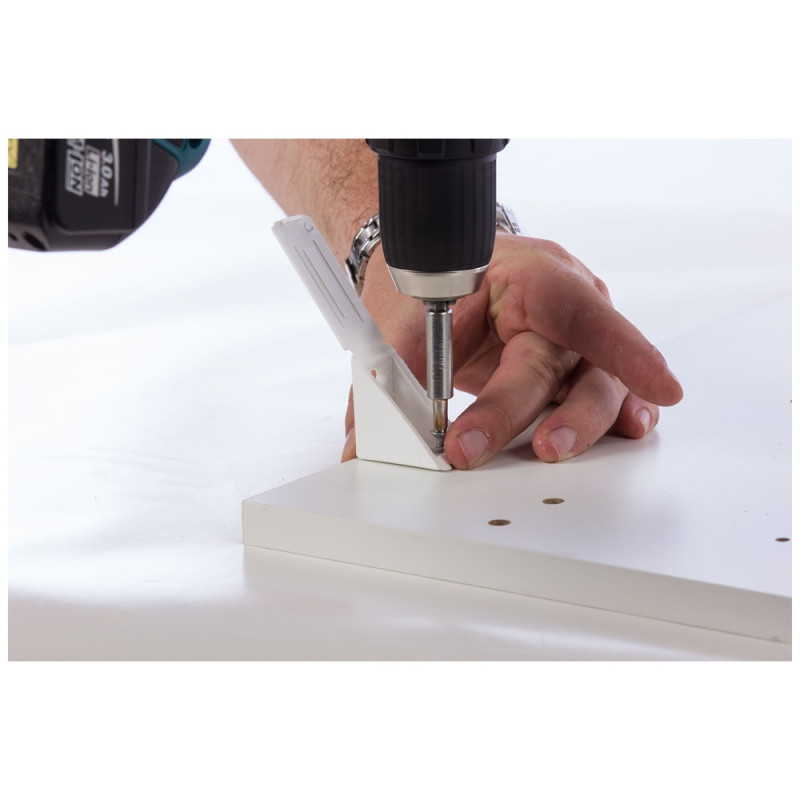 Taquet Tac'Eker blanc 24 x 25 x 24 mm 4 pièces TEKNIBOX