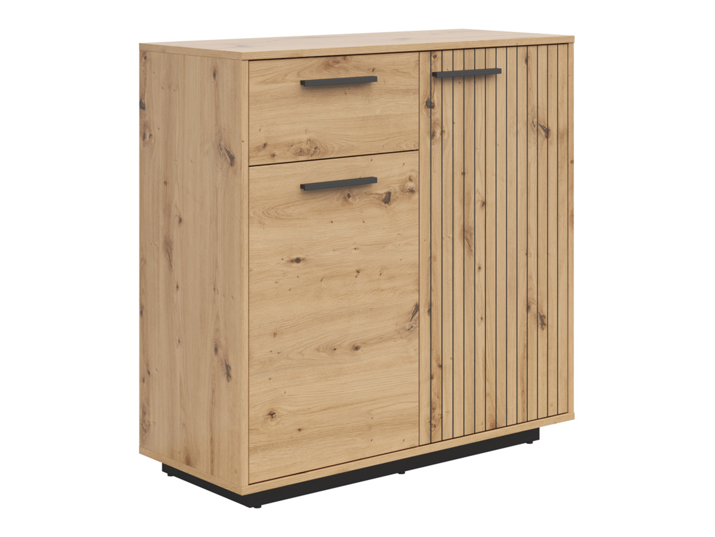 Komoda Lucas 94 cm z 2 drzwiami i szufladą dąb artisan