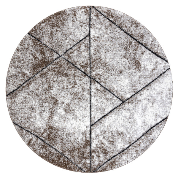 Dywan nowoczesny COZY 8872 Koło Wall, geometryczny, trójkąty koło 160 cm