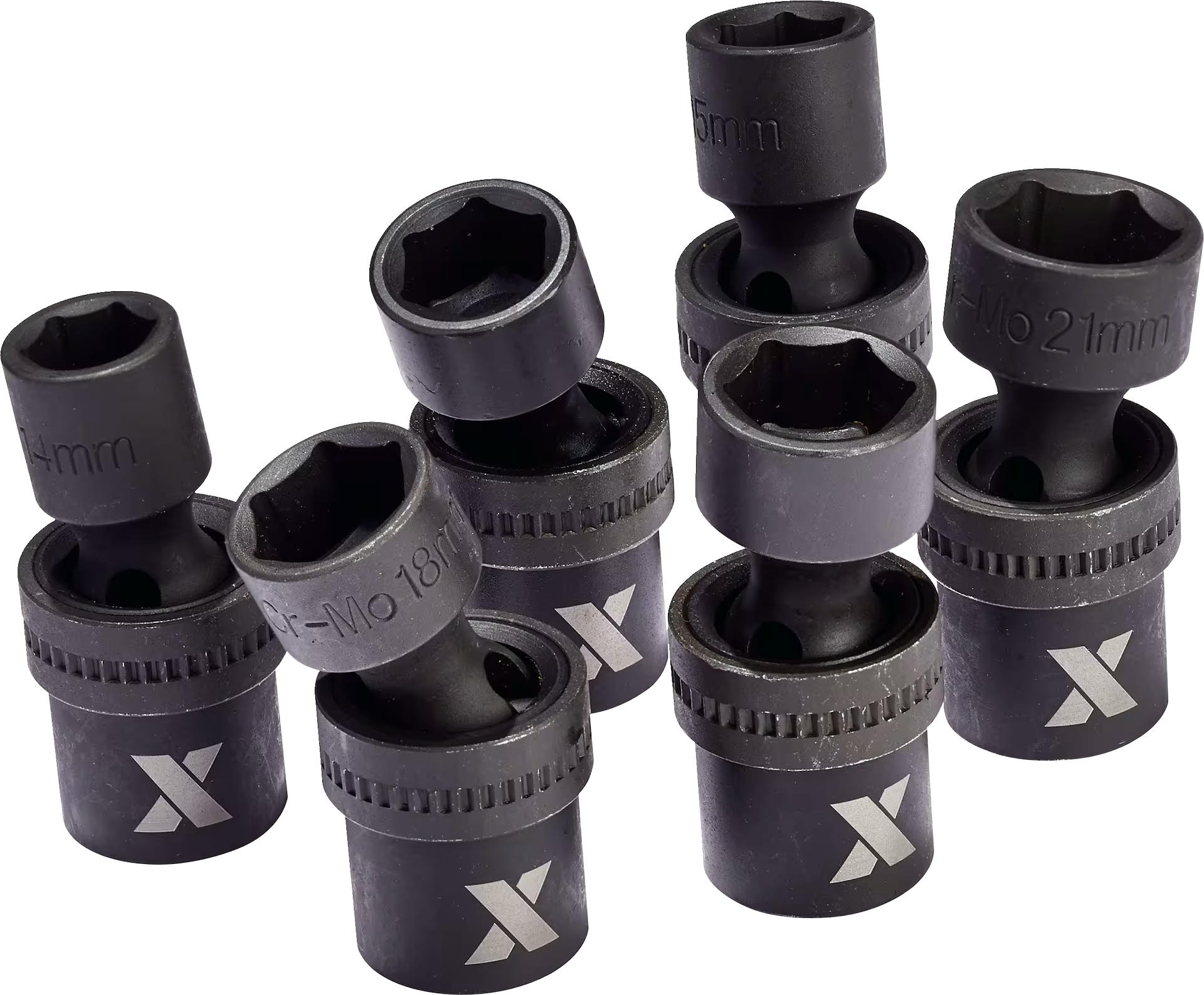 MAXIMUM 1/2-in Drive Swivel Impact Socket Set, 7-pc, Metric, CRMO