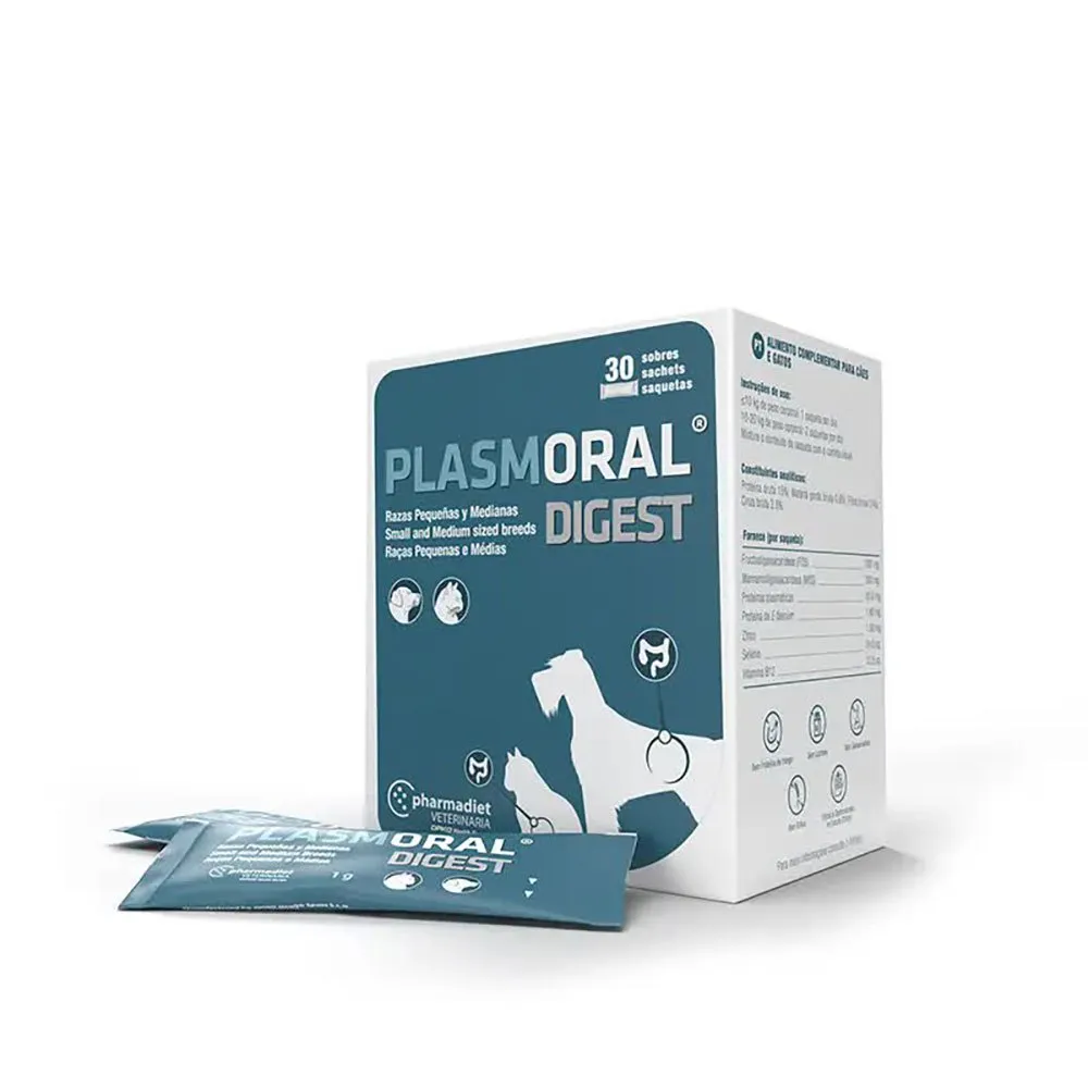Pharmadiet Plasmoral Digest Medium & Small Breeds Dog Supplement 30 units