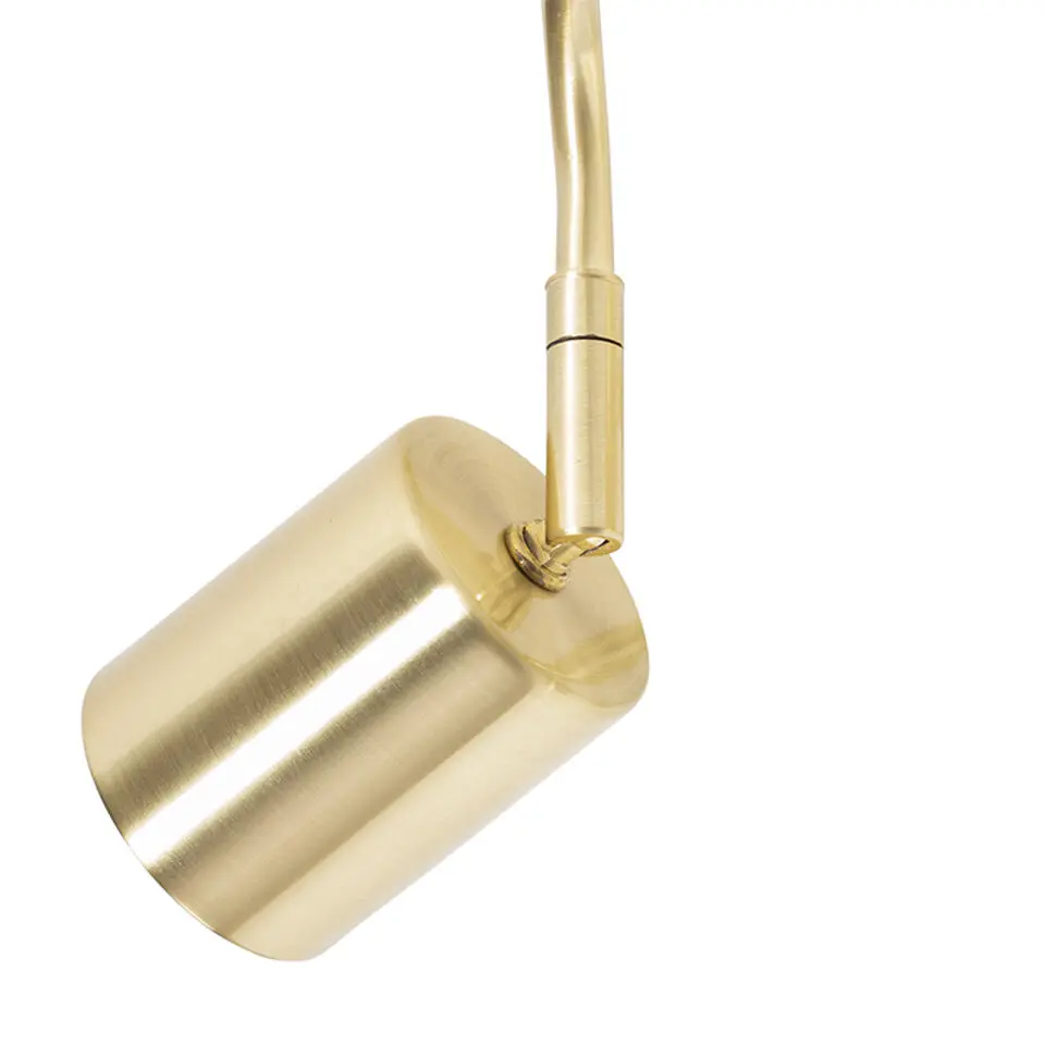 Qazqa verstelbare plafondspot java goudkleurig gu10