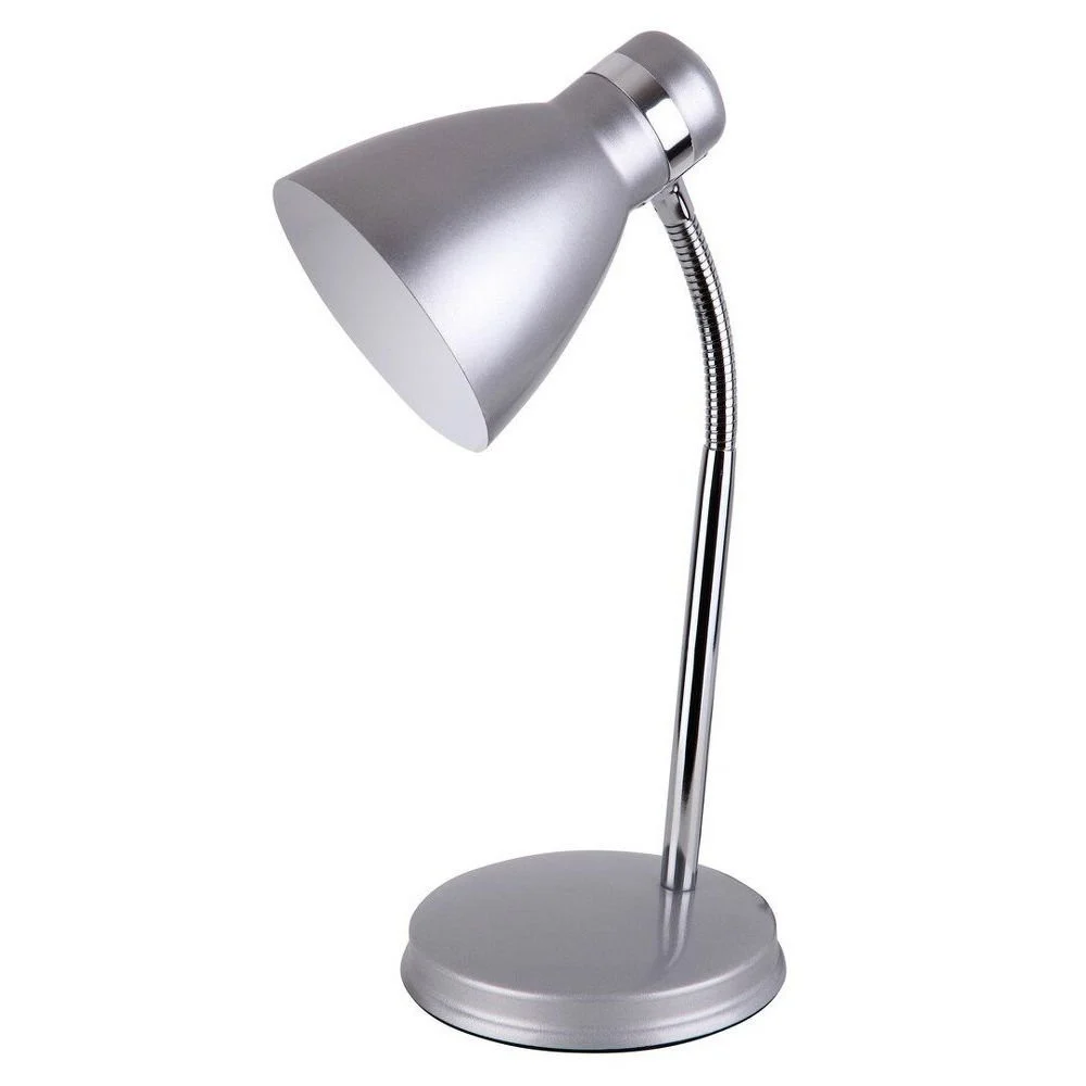Lampka biurkowa klasyczna srebrna Patric 1xE14x40W wys:32cm Rabalux