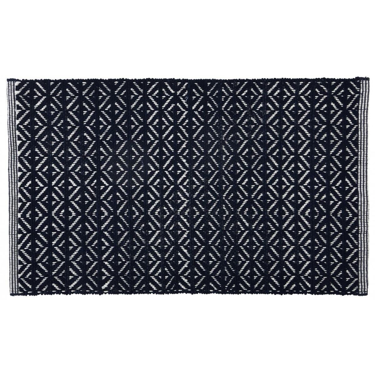 FOLK COLORS - Tapis de bain en polycoton fantaisie marine 50x80cm