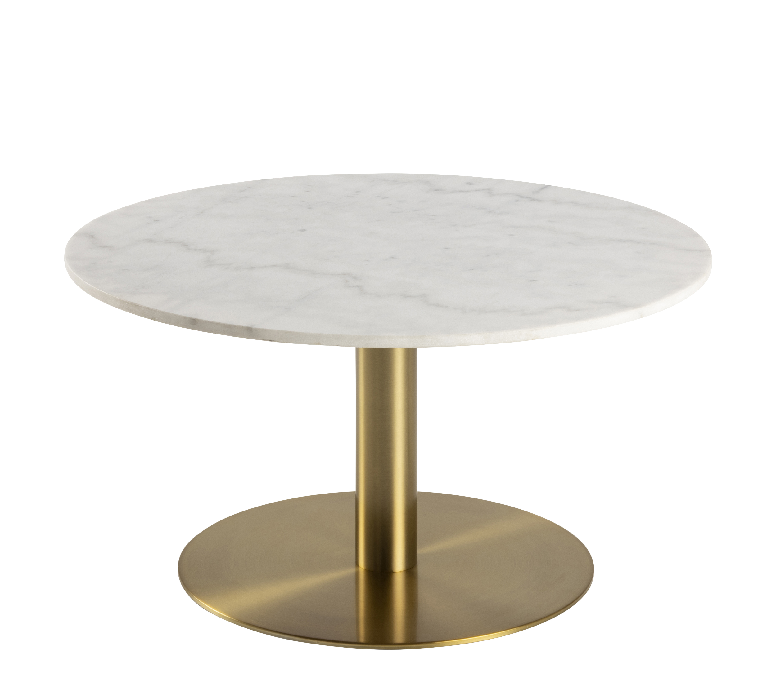 Rebellenclub Salontafel Sevilla - Ø80 cm - Wit Marmer