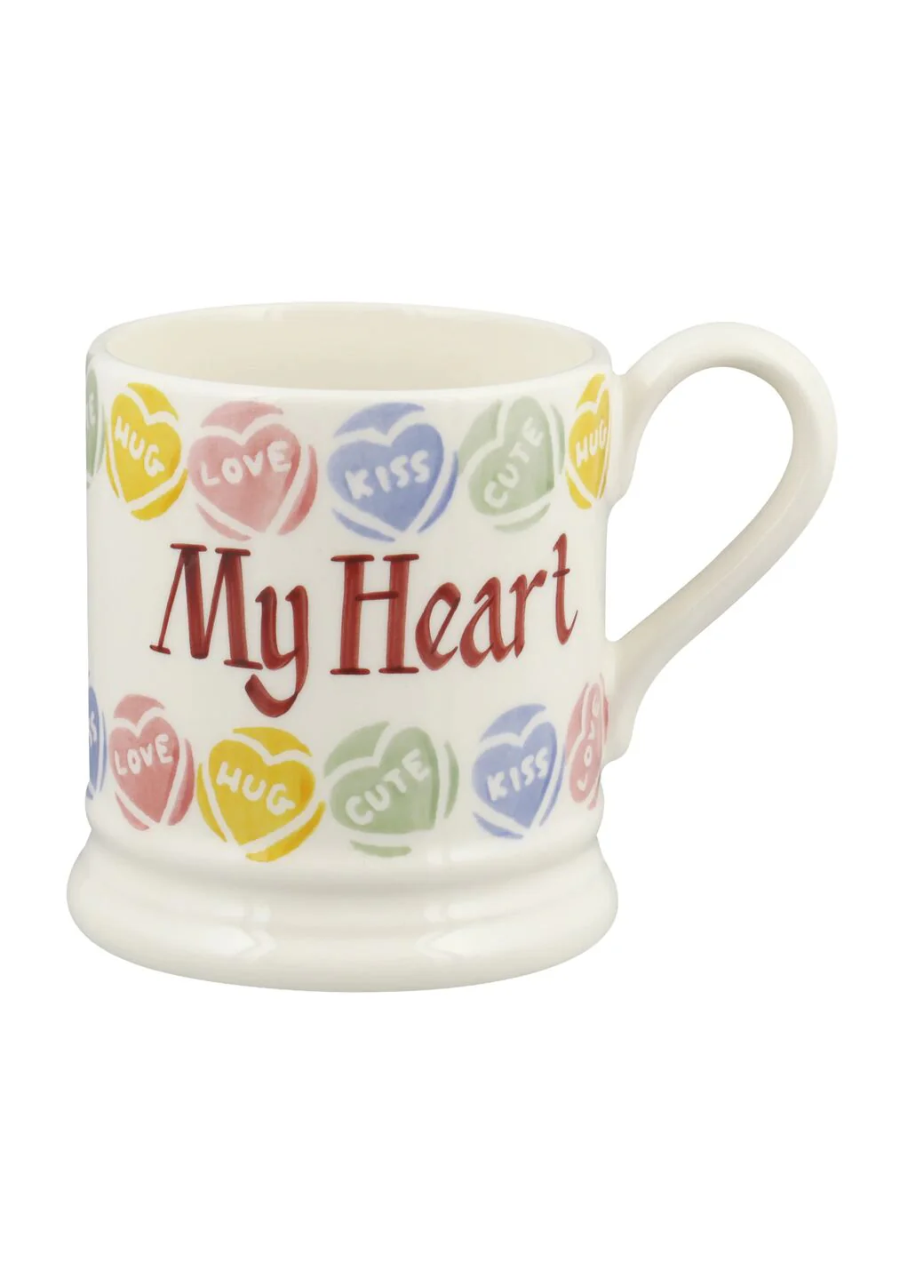 Personalised Love Hearts® 1/2 Pint Mug