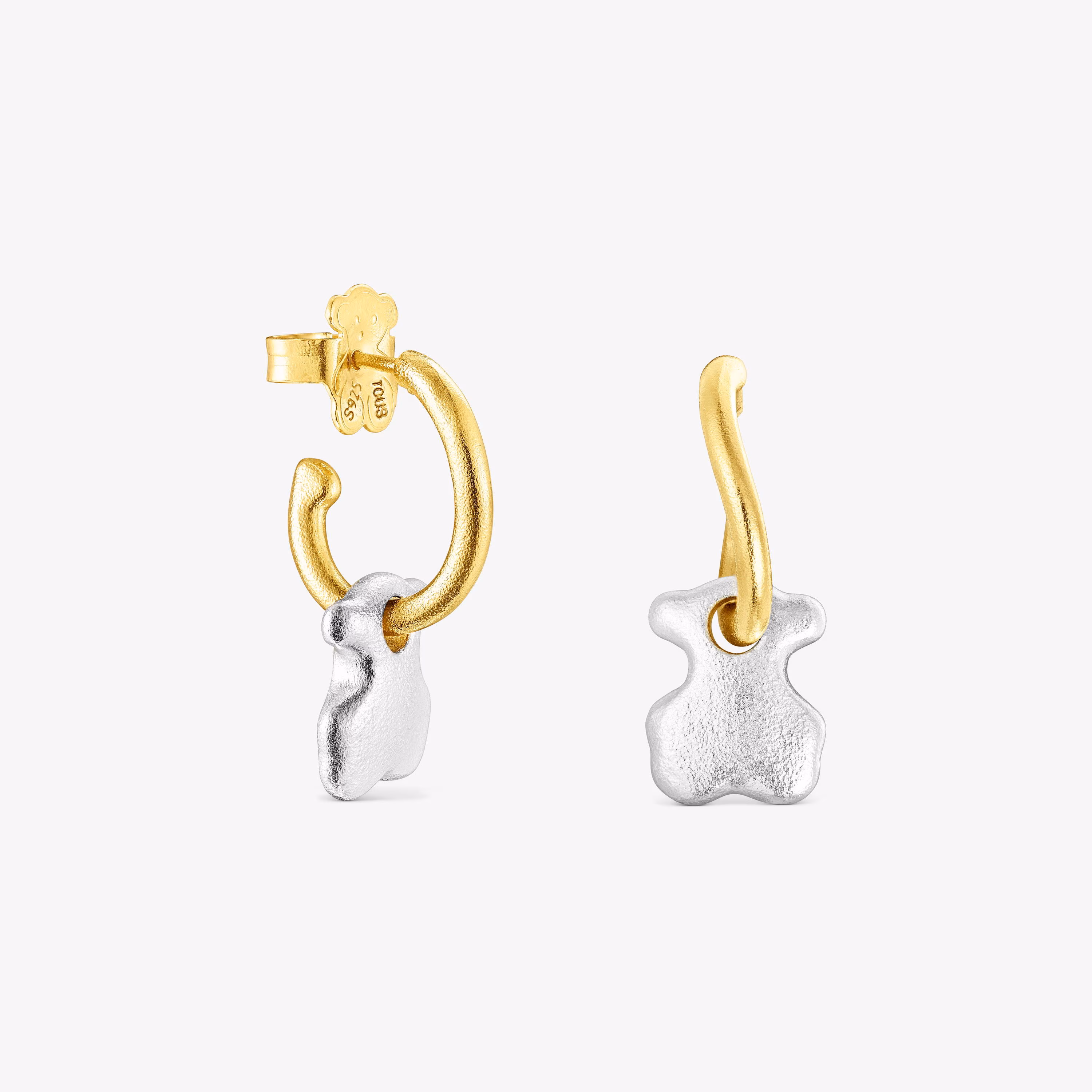 Pendientes oso bicolor Luah