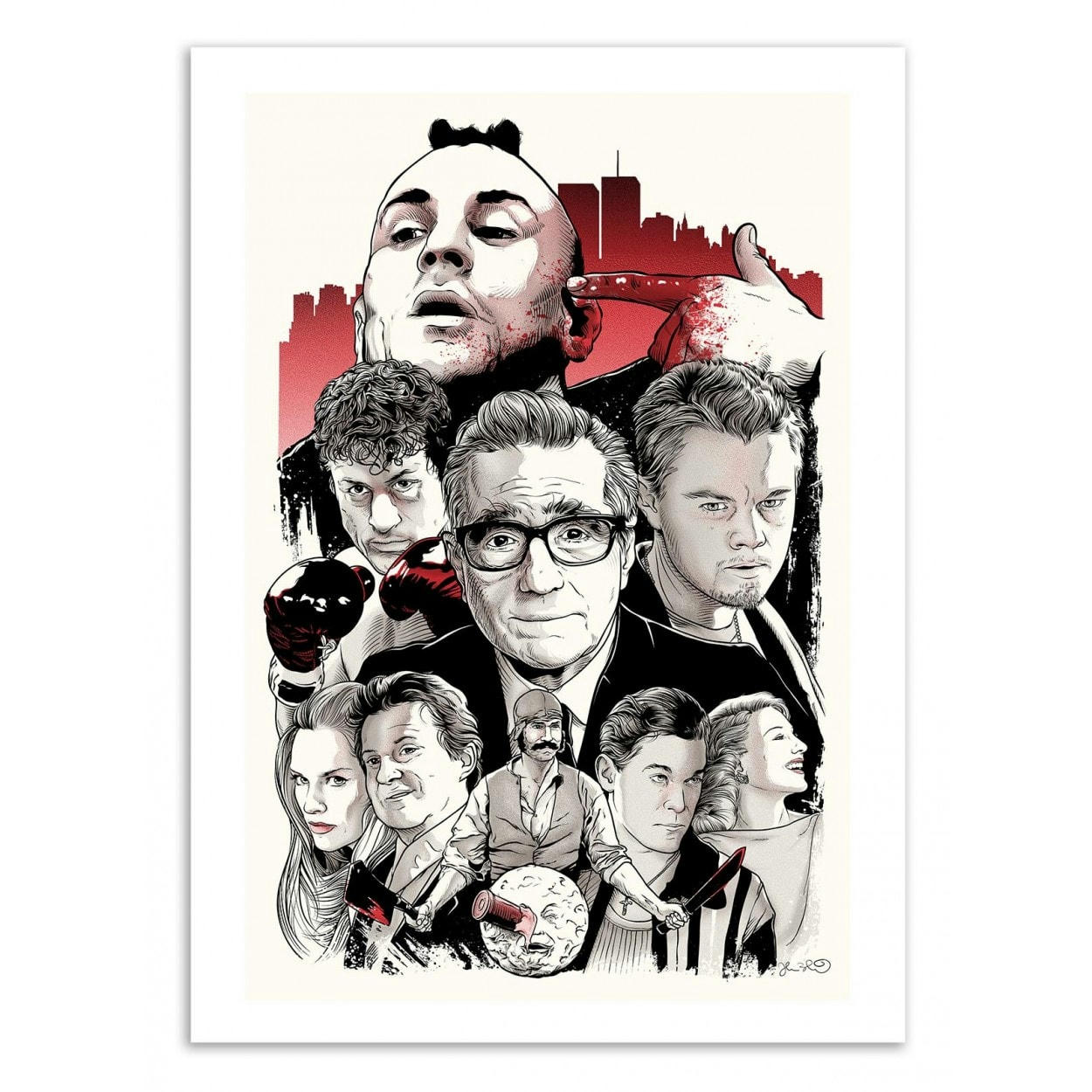 JOSHUA BUDICH - SCORSESE -  Affiche d'art 50 x 70 cm