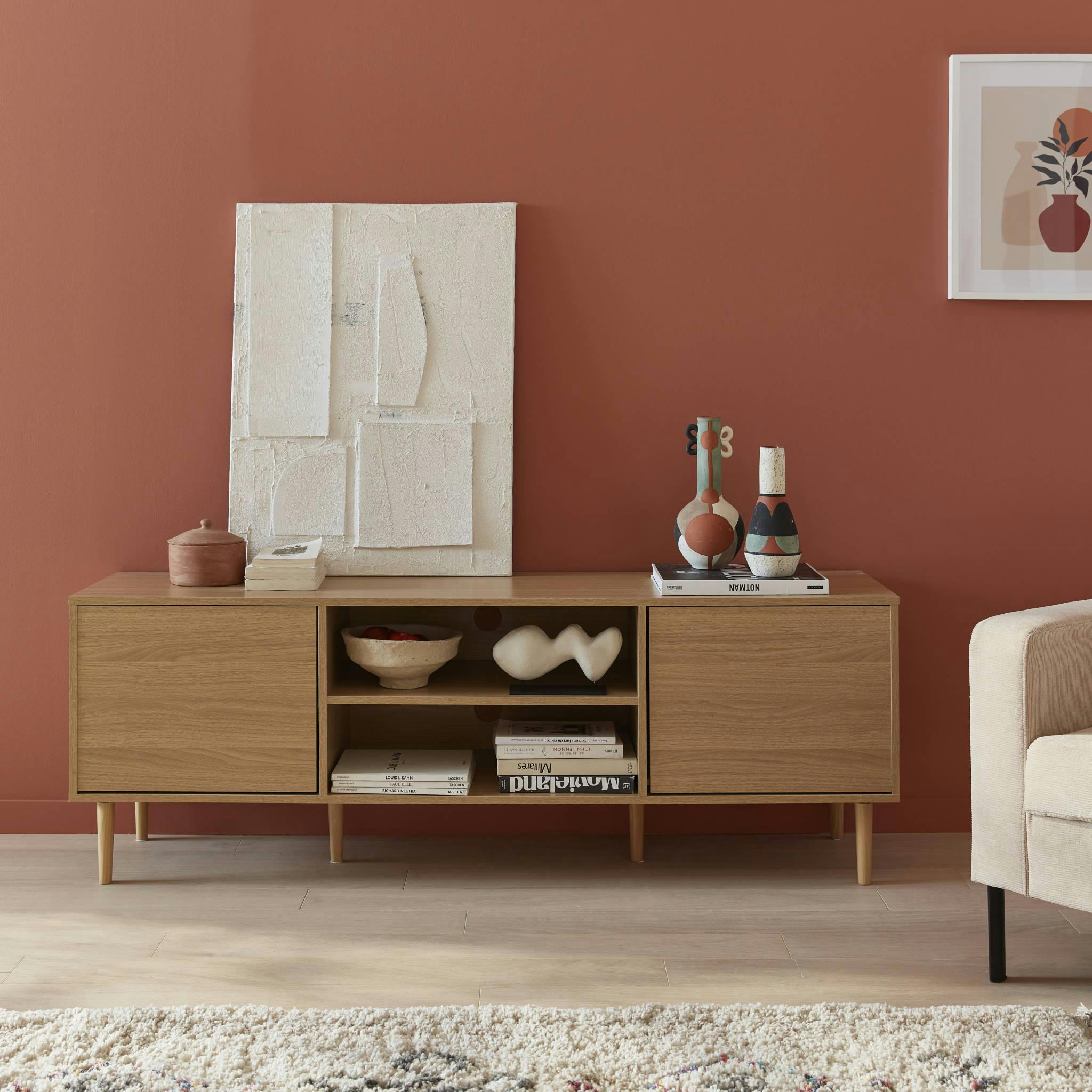 MIKA - Meuble tv décor bois