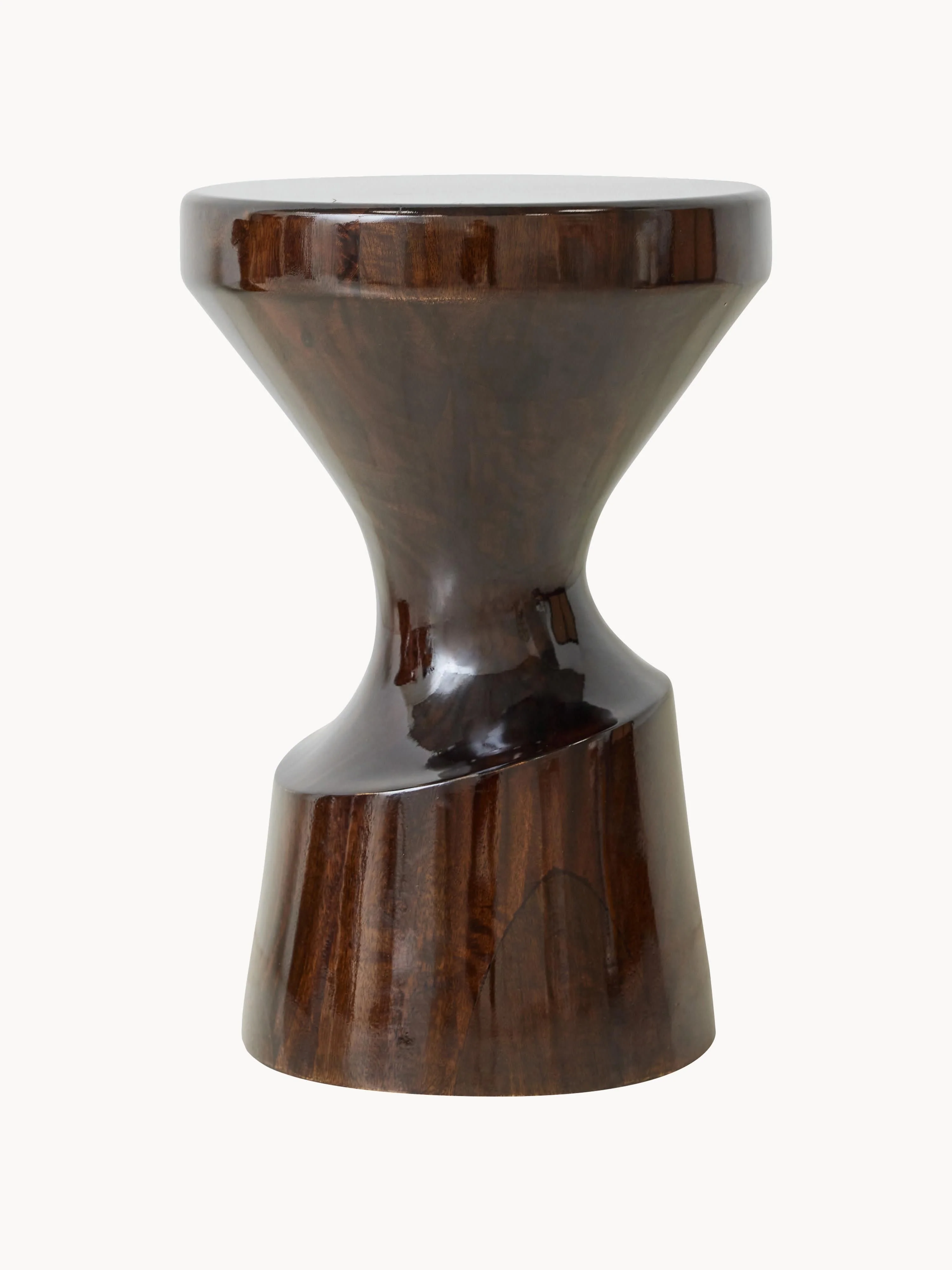 Hocker Burgundy aus Mangoholz