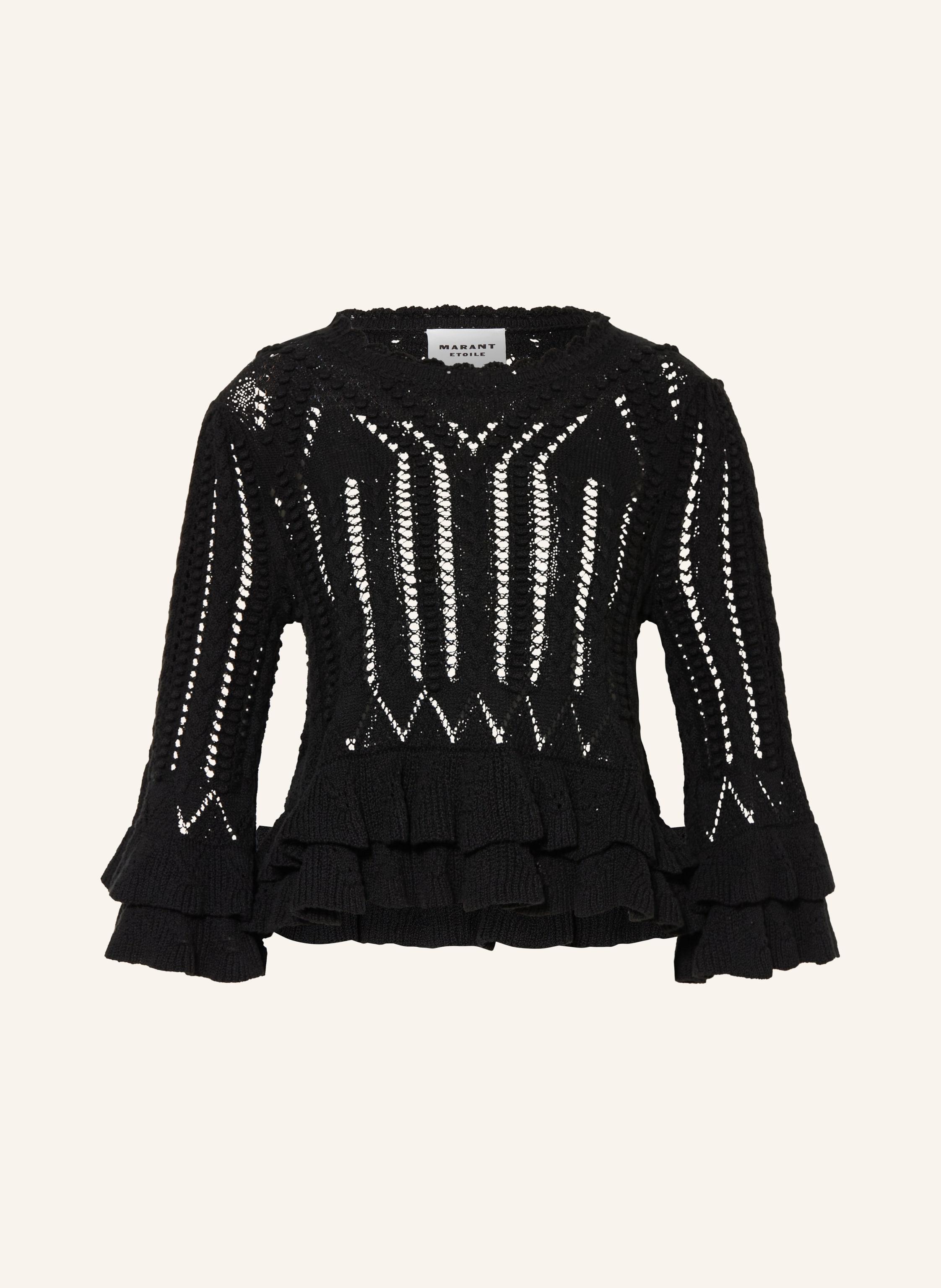 MARANT ÉTOILE Pullover NORMA mit Volants und 3/4-Arm