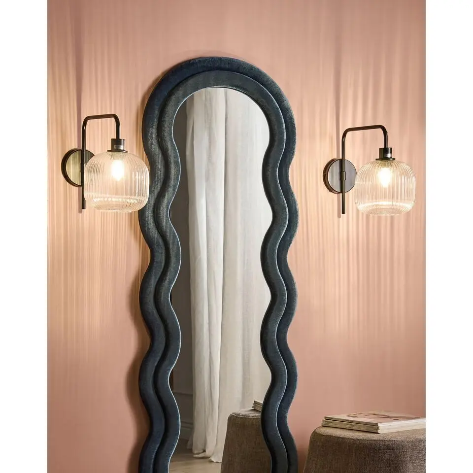 COMAPALA - Set van 2 wandlampen - Zwart - IJzer