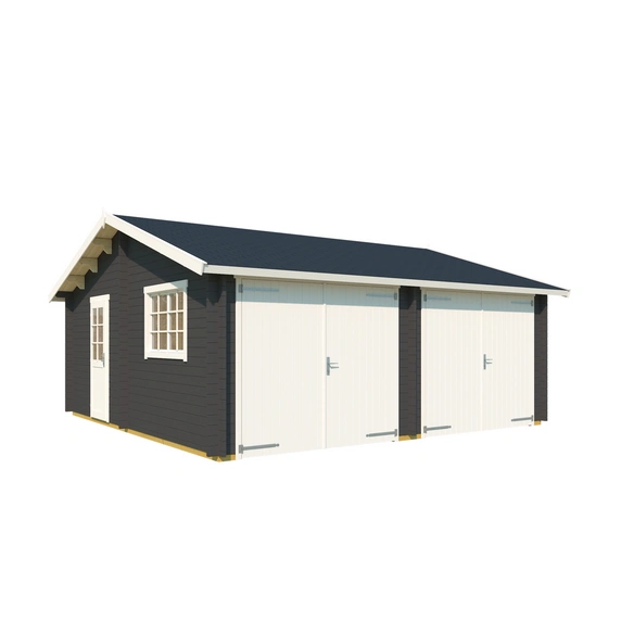 Blockgarage »Falkland«, BxT: 628,6 x 635 cm (Außenmaß), Holz