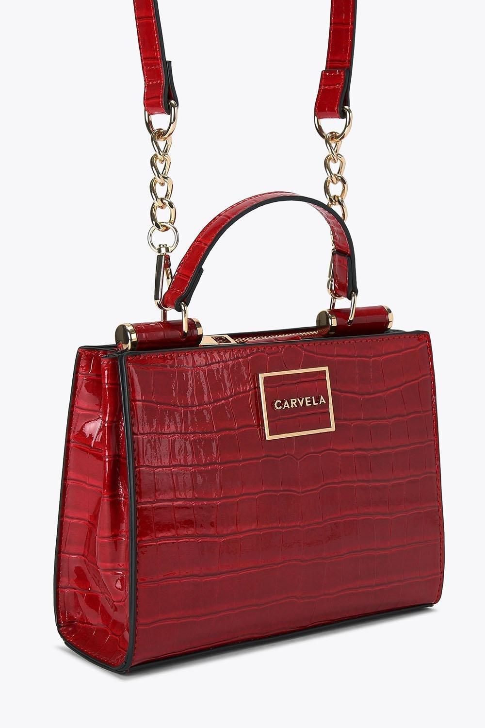 Carvela Jessica Mini Tote 2' Croc Print Bag