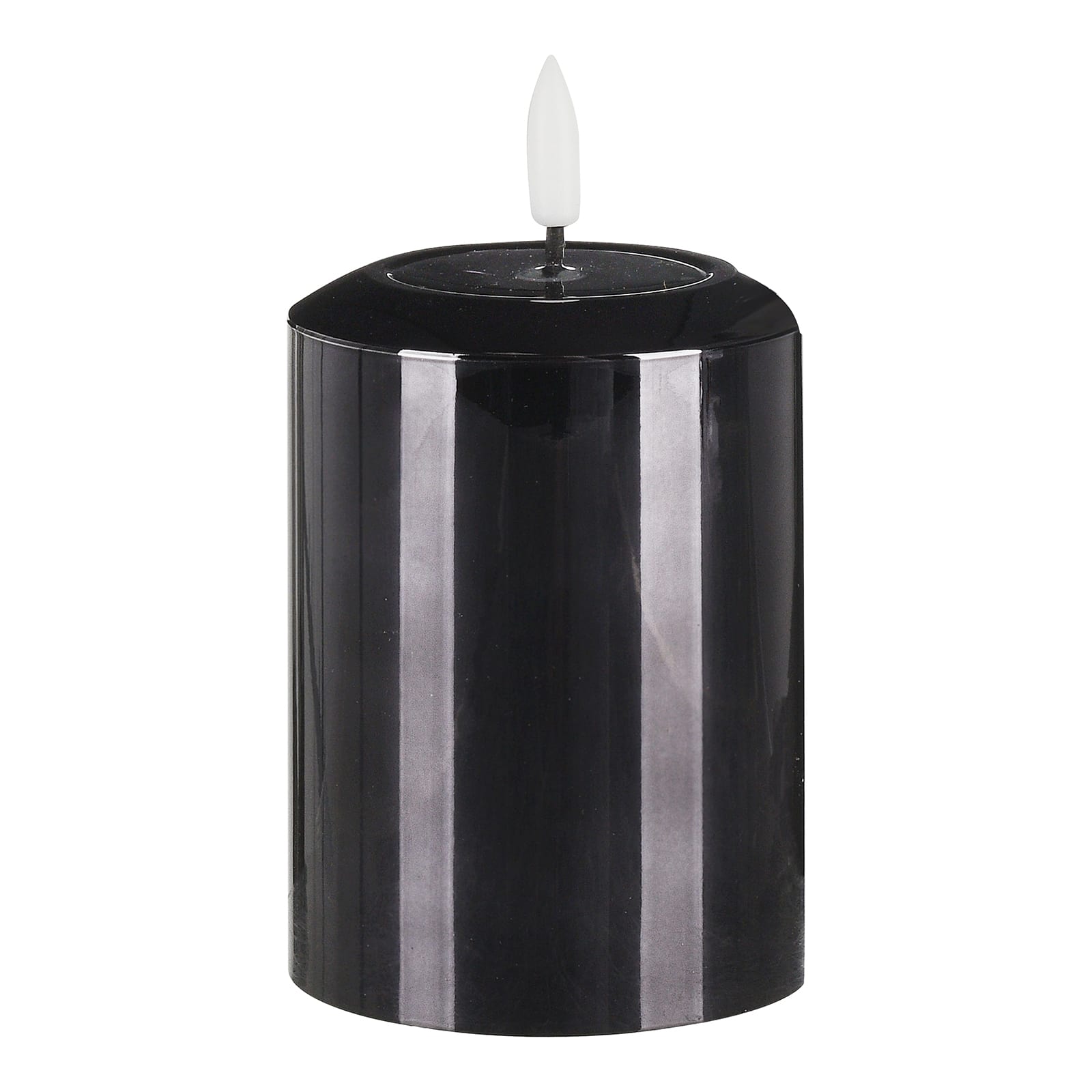 Outdoor LED-Kerze Schwarz, ⌀ 7.5 cm, H 100 mm