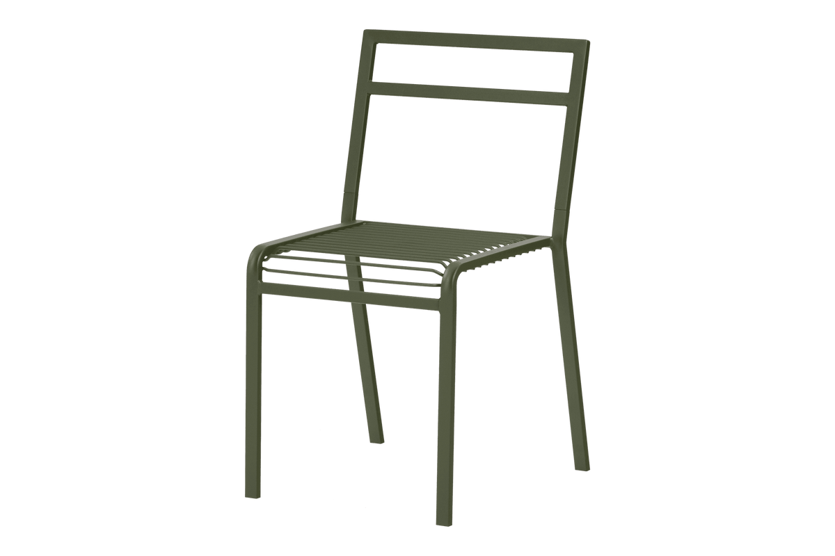 noo.ma Oto Chair - duurzame metalen buitenstoel, Forest Green