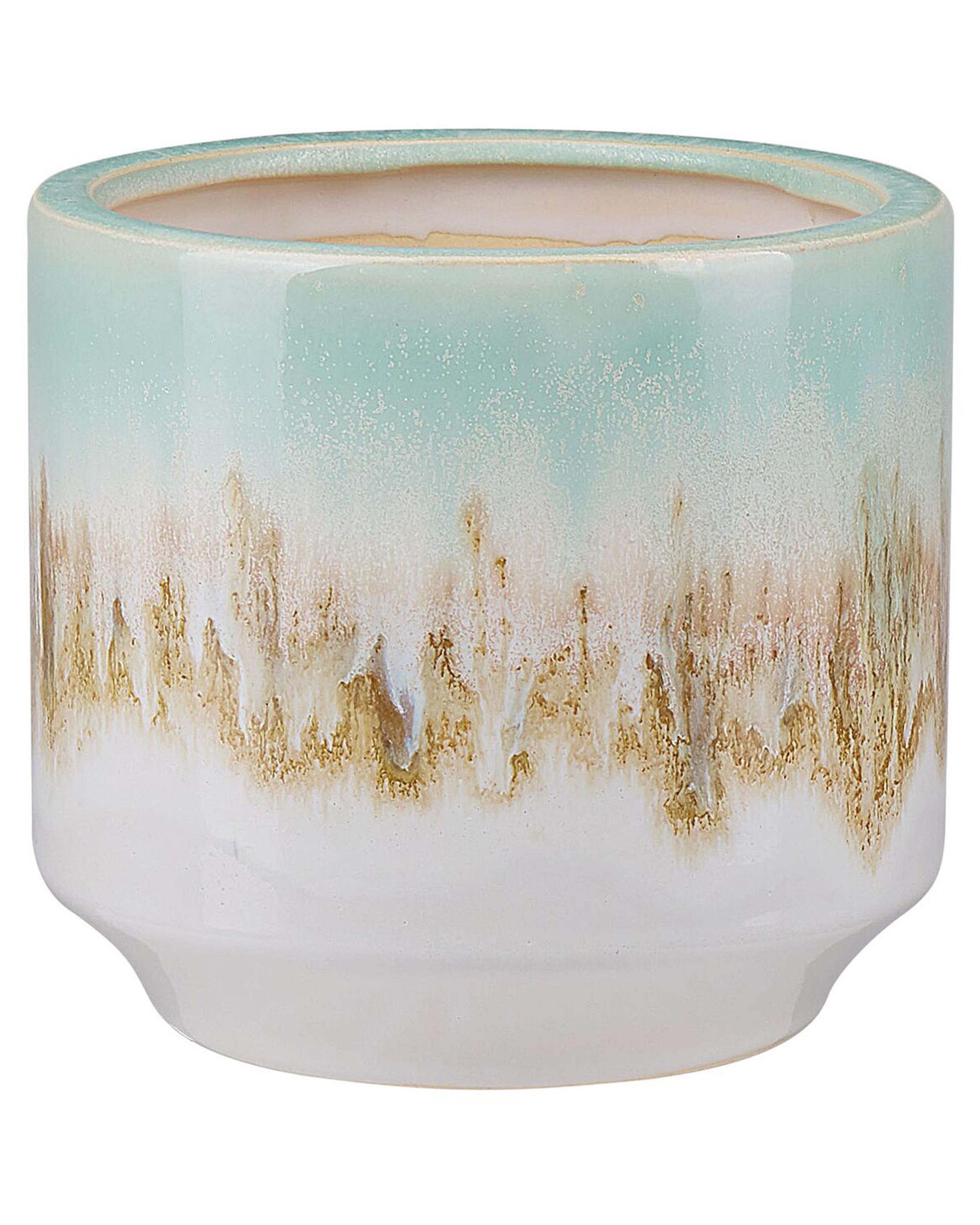 Flower Vase CYME Stoneware 15 cm Mint Green