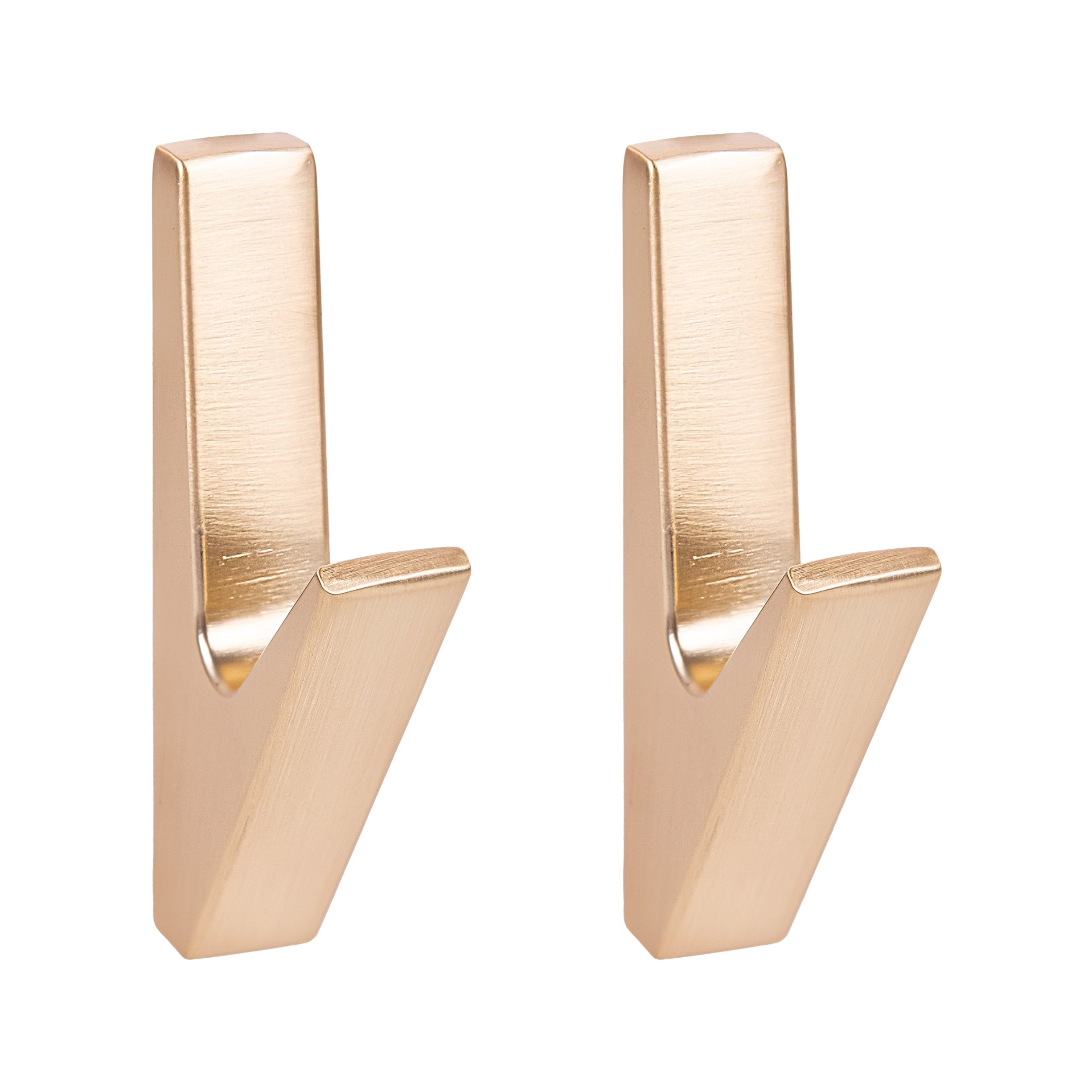 QUVIO Wandkapstok - Metaal - Goud - Set van 2