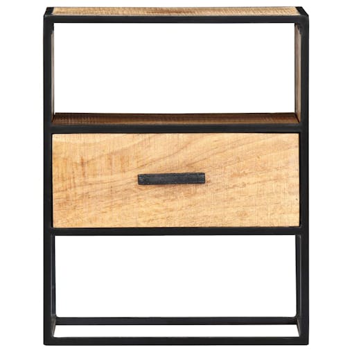 NNEVL Nightstand 40x30x50 cm Solid Mango Wood